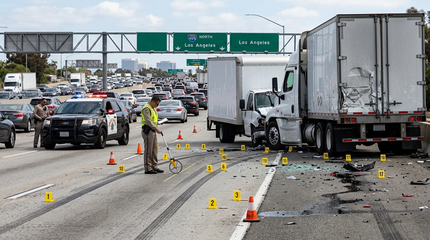 Orange County truck accident investigation involving driver fatigue evidence